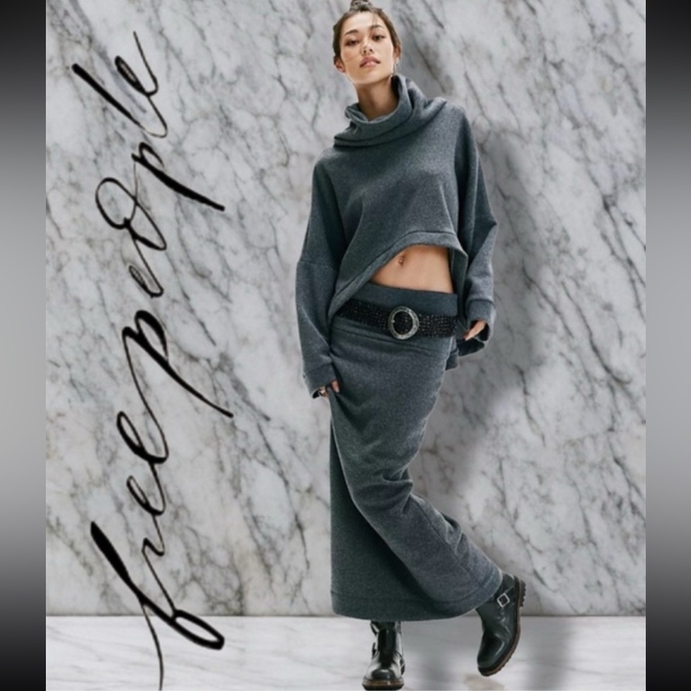 Free people - Free Est Milley Reversible Set Size:XS Color:Gray NWT - Picture 2 of 8